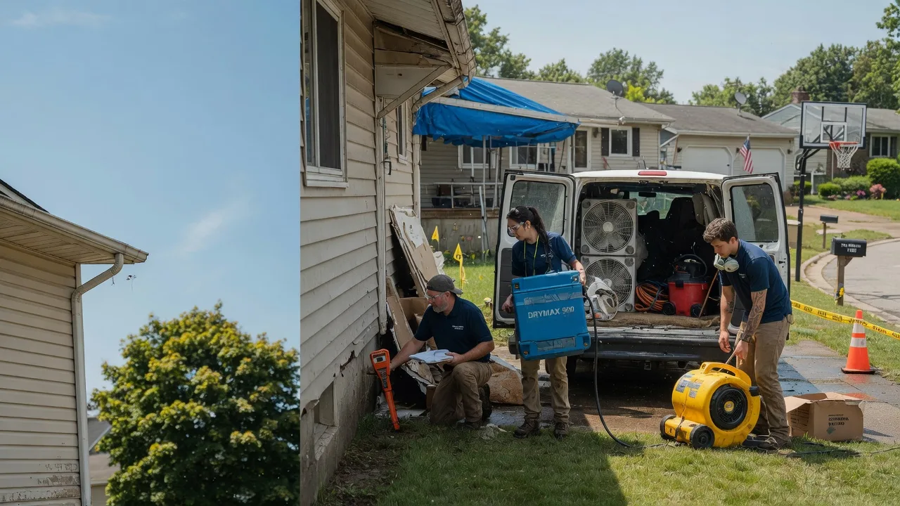 Ceiling Leak Cleanup in New Paris, OH near me